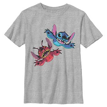 Boys 6-20 Disney's Lilo & Stitch And Leroy Jumping Graphic Tee
