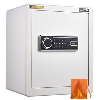 Home Safe Box, 2 Cub Biometric Safe Fingerprint Recognition Lock Box, Fireproof, Heavy Duty Steel