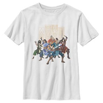 Boys 6-20 Avatar The Last Airbender Team Group Graphic Tee