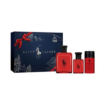 Ralph Lauren Polo Red Eau de Toilette Cologne Trio Gift Set