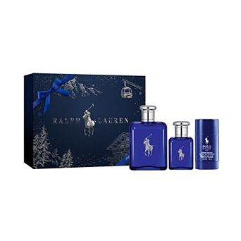 Ralph Lauren Polo Blue Eau de Toilette Cologne Trio Gift Set