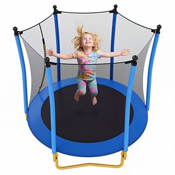 Merax 5.5 FT Kids Trampoline with Safety Net and Enclosure