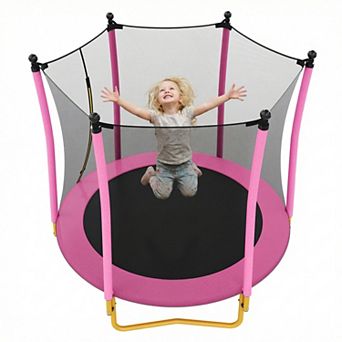 Merax 5.5 FT Kids Trampoline with Safety Net and Enclosure