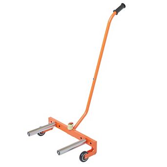 Steel Tire Dolly Heavy Duty 350 Lbs Adjustable Wheel Cart with 360° Rotatable Rollers & Anti-Rust