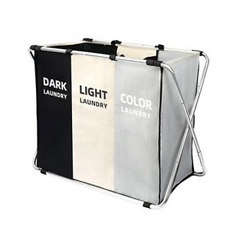 180L Large Collapsible Laundry Hamper Freestanding Waterproof With Handles For Dorm Closet Storage