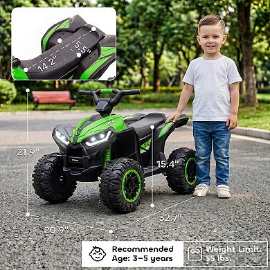 Aosom 4 Wheeler for Kids, Electric ATV
