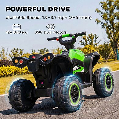 Aosom 4 Wheeler for Kids, Electric ATV