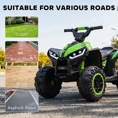 Aosom 4 Wheeler for Kids, Electric ATV