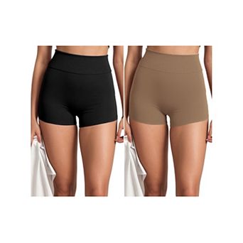 2 Packs Women's Slimming Waist Hip Lifter Control Panties Workout Sport Running Shaper Short