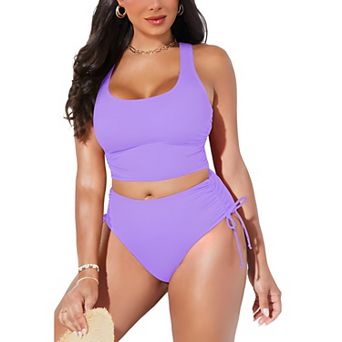 Ruched Two Piece Swimsuit