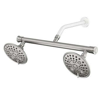 SUMERAIN Dual Manifold Shower Kit-Dual Shower Head with 6 Modes and 360° Swivel Head (150mm)
