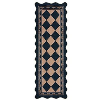 Modern Plaid Machine Washable Area Rug Non-Slip Soft Non-Shedding Stain & Mark Resistant Carpet
