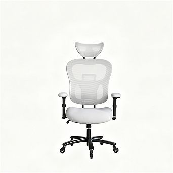 500LBS Office Chair - Mesh Breathable, Adjustable Backrest and Headrest, Lumbar Support,Flip-Up Arms