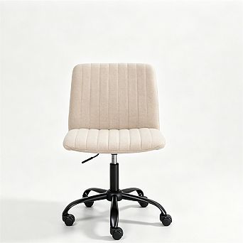 Fabric Swivel Office Chair - Adjustable Height Desk Chair, Breathable Upholstery, 360° Swivel