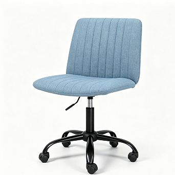 Fabric Swivel Office Chair - Adjustable Height Desk Chair, Breathable Upholstery, 360° Swivel
