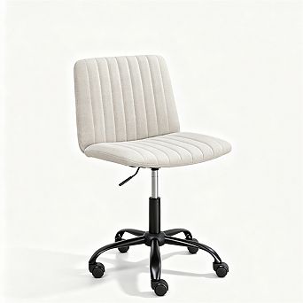 Fabric Swivel Office Chair - Adjustable Height Desk Chair, Breathable Upholstery, 360° Swivel