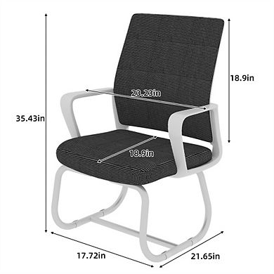 Minimalist Modern Office Chair - Metal Frame, Soft and Comfortable, Home and Office Use