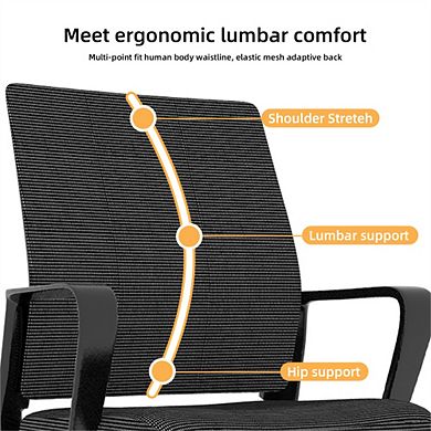 Minimalist Modern Office Chair - Metal Frame, Soft and Comfortable, Home and Office Use