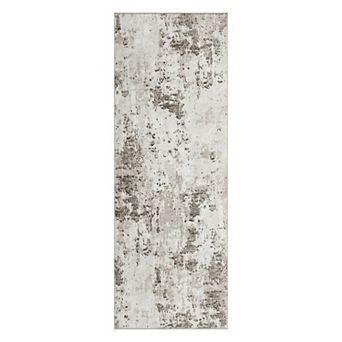 Modern Abstract Washable Area Rug Low-Pile Stain-Resistant Non-Slip Carpet for Bedroom Living Room