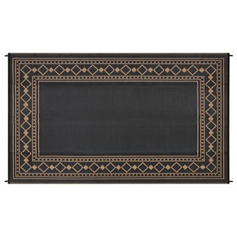 Waterproof Modern Geometric Outdoor Rug Stain Resistant UV Stabilized Carpet for Picnic Backyards