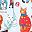 Blue Cat Print