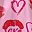 Pink Lips Heart