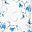 White Blue Floral