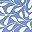 Blue White Leaves