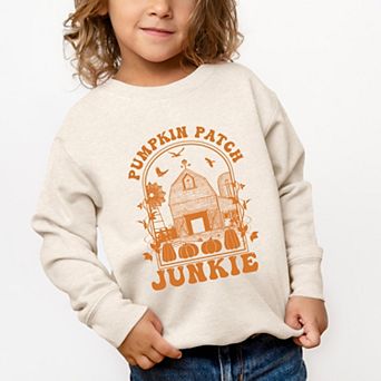 Pumpkin Patch Junkie - Toddler Graphic Sweatshirt
