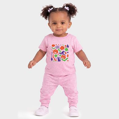 SmileyWorld Halloween Silhouette - Infant Jogger Pant Crew Set