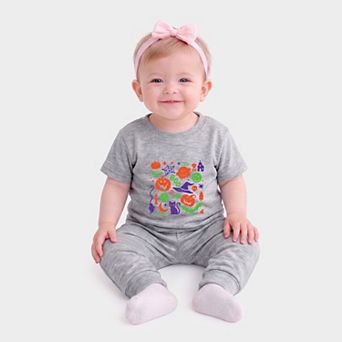 SmileyWorld Halloween Silhouette - Infant Jogger Pant Crew Set