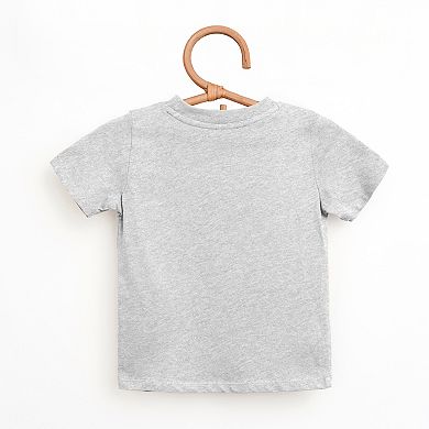 Trick or Treat Spiderweb Glitter - Toddler Short Sleeve Graphic T-Shirt