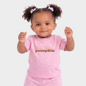 Hey There Pumpkin Stars - Infant Jogger Pant Crew Set