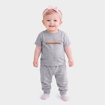 Hey There Pumpkin Stars - Infant Jogger Pant Crew Set