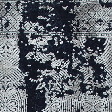 HomeRoots Rectangle Abstract Viscose Area Rug