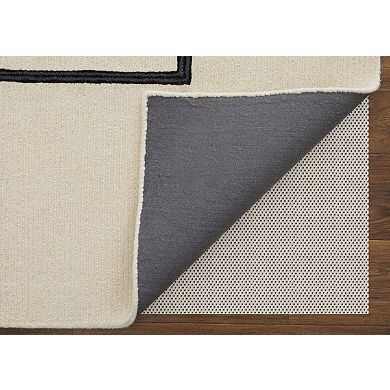 HomeRoots Rectangle Abstract Geometric Wool Area Rug