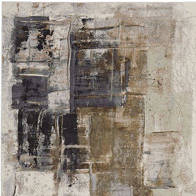 HomeRoots Rectangle Abstract Polypropylene Area Rug