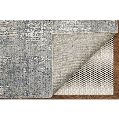 HomeRoots Rectangle Abstract Wool Blend Area Rug