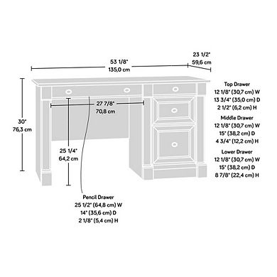 Sauder Palladia Computer Desk