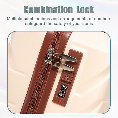 KTMBDW Luggage 2 Piece Set Suitcase Spinner Hardshell Lightweight Combination Lock