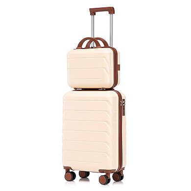 KTMBDW Luggage 2 Piece Set Suitcase Spinner Hardshell Lightweight Combination Lock