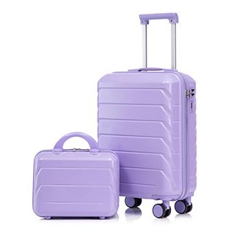 KTMBDW Luggage 2 pc Set Suitcase Spinner Hardshell Lightweight Combination Lock