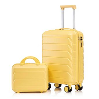 KTMBDW Luggage 2 pc Set Suitcase Spinner Hardshell Lightweight Combination Lock
