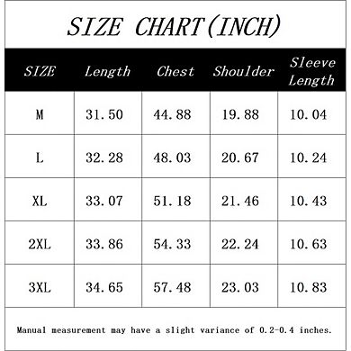 Men's V Neck Short Sleeve Button Front T-Shirt