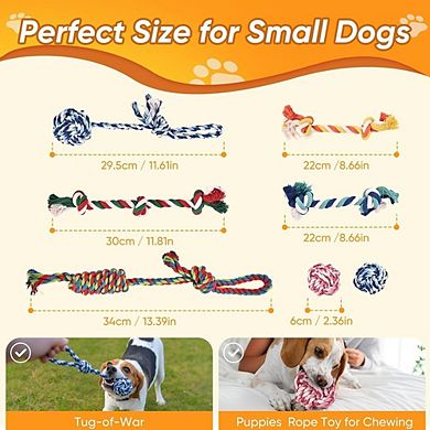 Dog Rope Toy Set, Durable Chew & Tug Training Toys