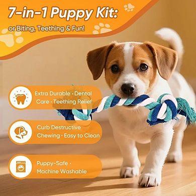 Dog Rope Toy Set, Durable Chew & Tug Training Toys