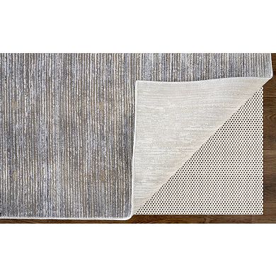 HomeRoots Rectangle Abstract Polyester Area Rug
