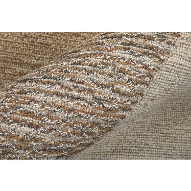 HomeRoots Rectangle Abstract Wool Area Rug