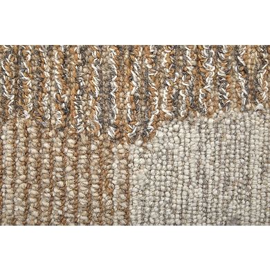 HomeRoots Rectangle Abstract Wool Area Rug