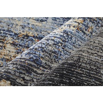 HomeRoots Rectangle Abstract Polypropylene Area Rug